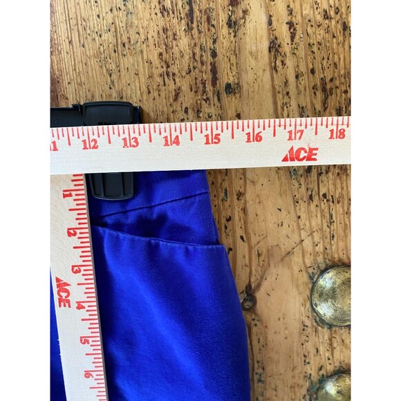 Liz Claiborne Womens Petite Royal Blue Stretch Cropped Pants Size 8P cotton - Picture 6 of 8